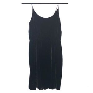 J Crew navy velvet dress